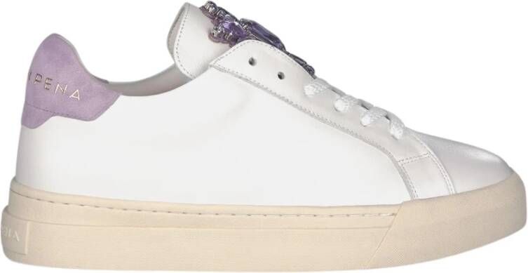 Alma en Pena Sneaker met Strass Detail Purple Dames