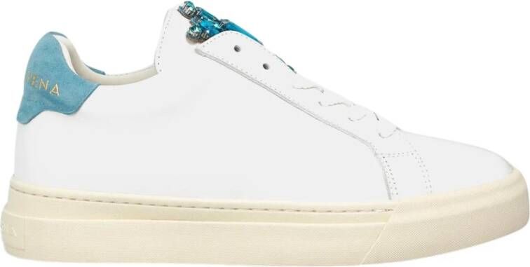 Alma en Pena Sneaker met strass detail White Dames