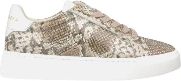 Alma en Pena Sneaker met Strass Details Beige Dames