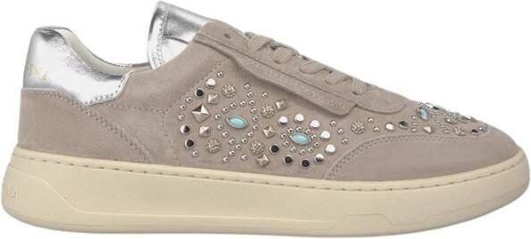 Alma en Pena Sneakers met studs Beige Dames