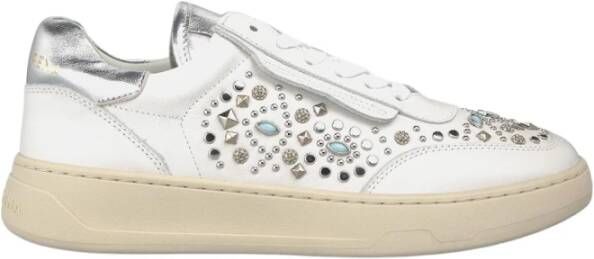 Alma en Pena Sneakers met studs White Dames