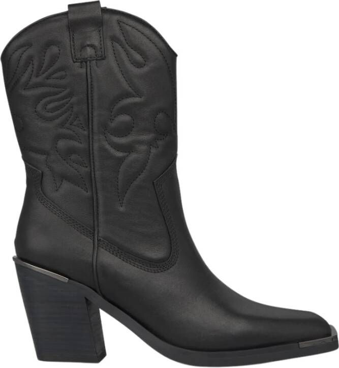 Alma en Pena Square Toe Cowboy Boot Black Dames