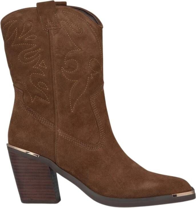 Alma en Pena Square Toe Cowboy Boot Brown Dames