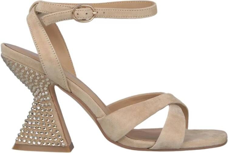 Alma en Pena Steen Hiel Sandaal Beige Dames