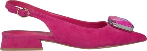 Alma en Pena Steenversierde platte schoen Pink Dames