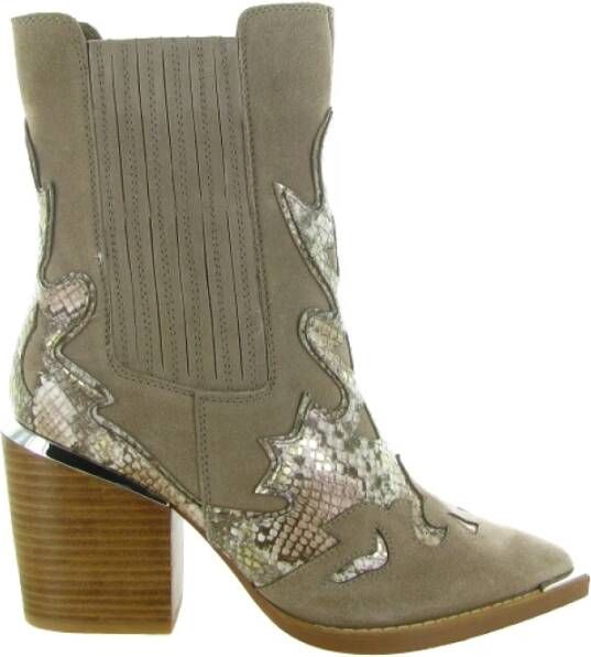 Alma en Pena Stijlvolle Bottine I240505 Combi Schoenen Beige Dames