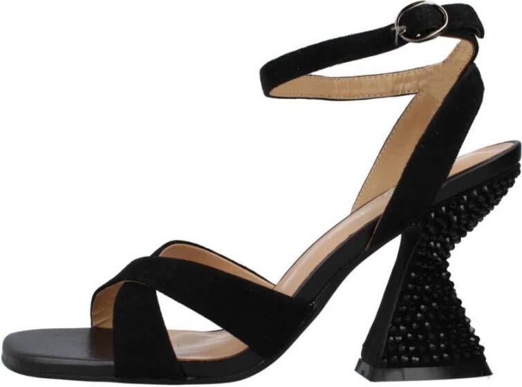 Alma en Pena Stijlvolle hoge hak sandalen Black Dames