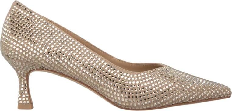 Alma en Pena Stijlvolle Rhinestone Hakken Schoen Beige Dames