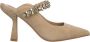 Alma en Pena Stijlvolle Slingback Schoen met Versierde Band Beige Dames - Thumbnail 1