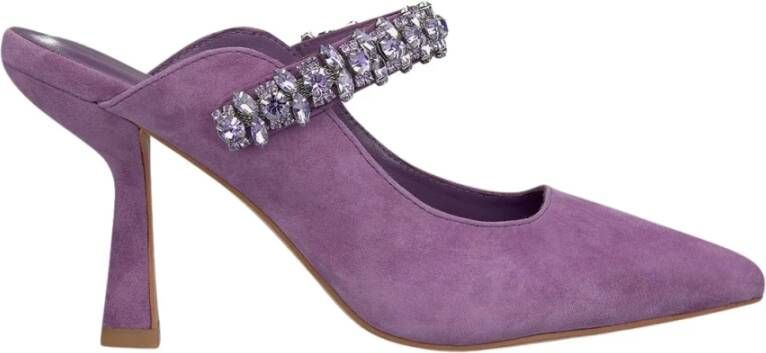 Alma en Pena Stijlvolle Slingback Schoen met Versierde Band Purple Dames