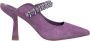 Alma en Pena Stijlvolle Slingback Schoen met Versierde Band Purple Dames - Thumbnail 1