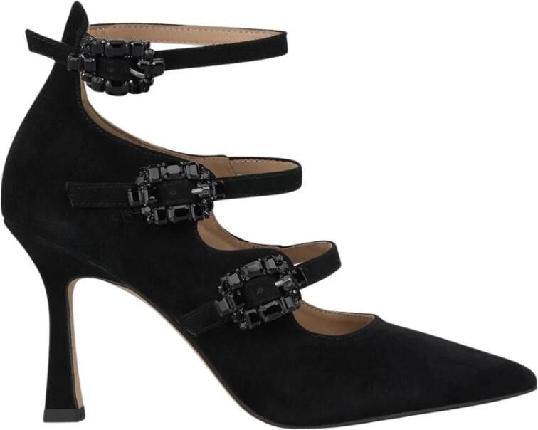 Alma en Pena Stiletto hak schoen gespen Black Dames