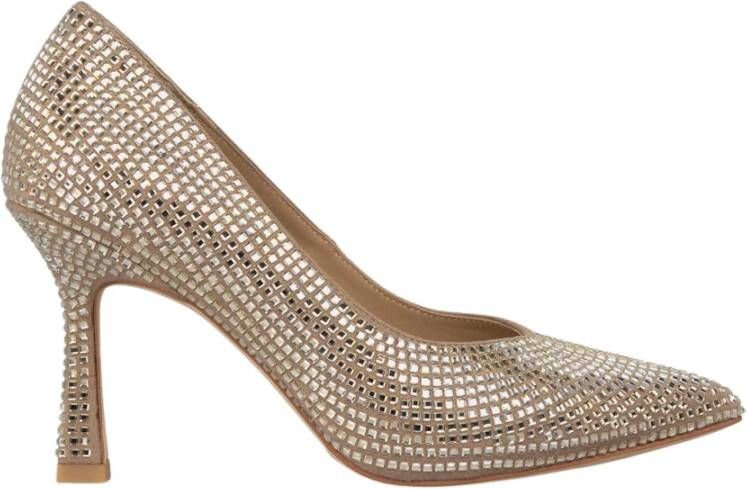 Alma en Pena Stiletto schoen met strass Beige Dames