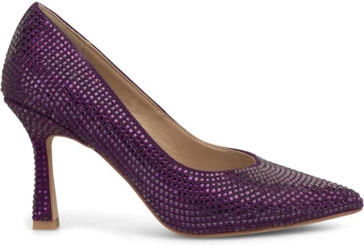 Alma en Pena Stiletto schoen met strass Purple Dames