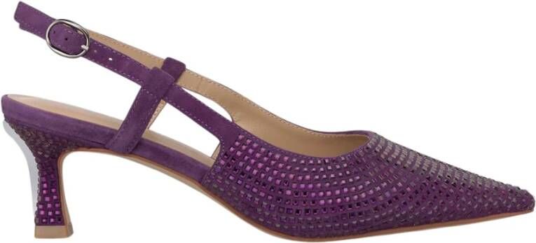 Alma en Pena Stilettohak schoen met strass Purple Dames