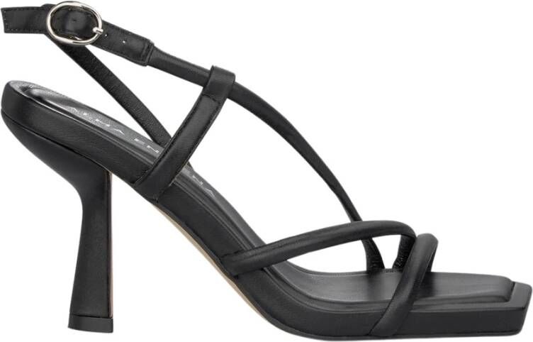 Alma en Pena Strappy Hak Sandaal Black Dames