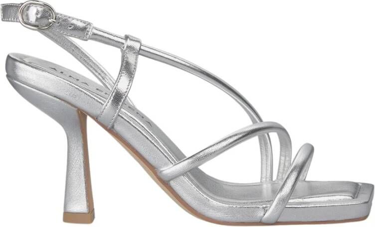 Alma en Pena Strappy Hak Sandaal Gray Dames