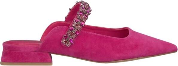 Alma en Pena Strass Ballet Flats Pink Dames