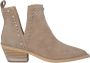 Alma en Pena Studded ankle boot with side openings Beige Dames - Thumbnail 1