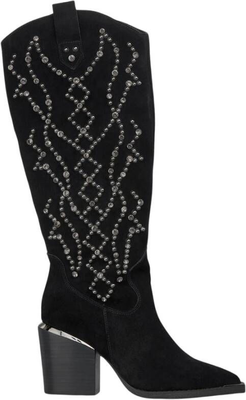 Alma en Pena Studded Blokhak Laars Black Dames