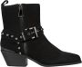 Alma en Pena Studded Buckle Ankle Boot Black Dames - Thumbnail 1