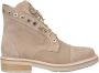 Alma en Pena Studded Leather Lace-Up Boot Beige Dames - Thumbnail 1