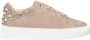 Alma en Pena Studded Leren Sneaker Platform Schoenen Beige Dames - Thumbnail 1