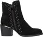 Alma en Pena Studded Zip Enkellaarzen Black Dames - Thumbnail 1