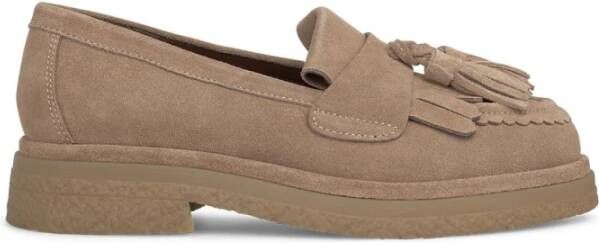 Alma en Pena Tassel platte loafer Beige Dames