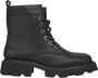 Alma en Pena Track sole lace-up leather boots Black Dames - Thumbnail 1