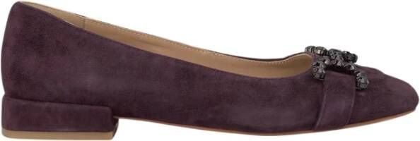 Alma en Pena Versierde Ballerina Flats Purple Dames