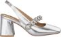 Alma en Pena Vierkante Hak Damesschoenen met Strass Detail Gray Dames - Thumbnail 1