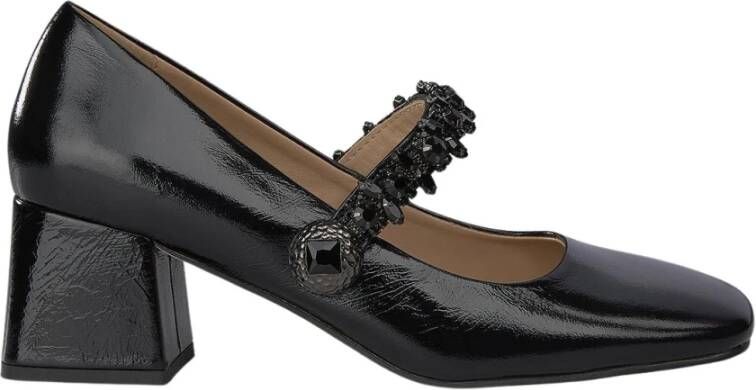 Alma en Pena Vierkante neus schoenen Black Dames