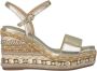 Alma en Pena Wedge Sandaal met Strass Details Yellow Dames - Thumbnail 1