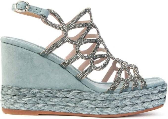 Alma en Pena Wedges Blue Dames