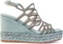 Alma en Pena Wedges Blue Dames - Thumbnail 1