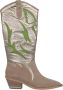 Alma en Pena Western Stijl Leren Cowboy Laarzen Green Dames - Thumbnail 1