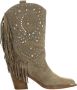 Alma en Pena Western Style Cowboy Boots Brown Dames - Thumbnail 2