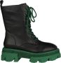 Alma en Pena Leren veterschoenen met platform Green Dames - Thumbnail 1