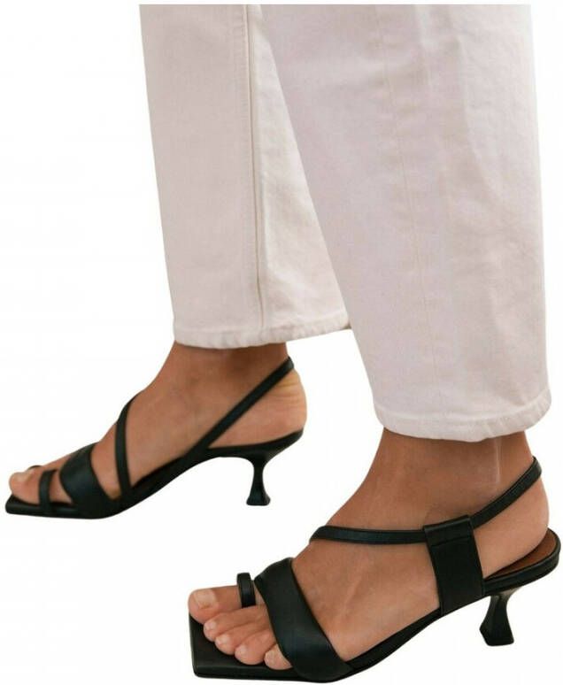 ALOHAS Asymmetric Straps Sandals Zwart Dames