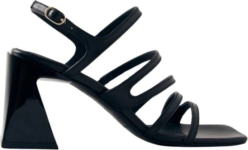 ALOHAS Aubrey Total Leren Sandalen Black Dames