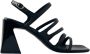 ALOHAS Aubrey Total Leren Sandalen Black Dames - Thumbnail 1