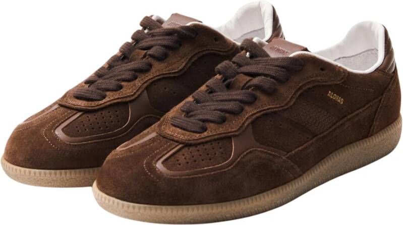 ALOHAS Bruine leren sneakers Brown Dames