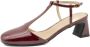 ALOHAS Jayne Onix Burgundy Leren Pumps Red Dames - Thumbnail 1