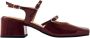 ALOHAS Burgundy Leren Pumps Red Dames - Thumbnail 1