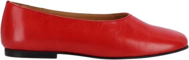 ALOHAS Edie Leren Ballet Flats Red Dames