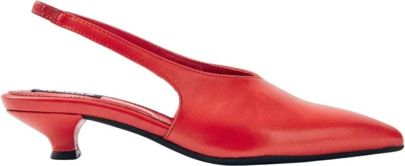 ALOHAS Eros Rode Leren Pumps Red Dames