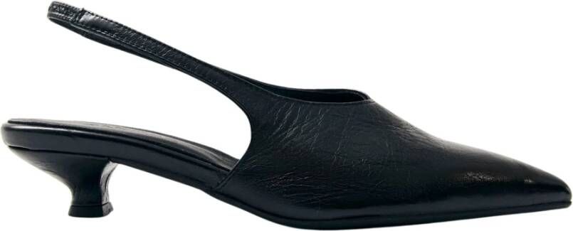 ALOHAS Eros Zwarte Leren Pumps Black Dames