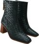 ALOHAS West Black Braided Leather Black Dames - Thumbnail 12