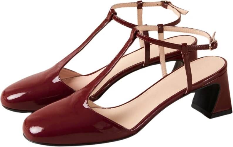 ALOHAS Jayne Onix Burgundy Leren Pumps Red Dames